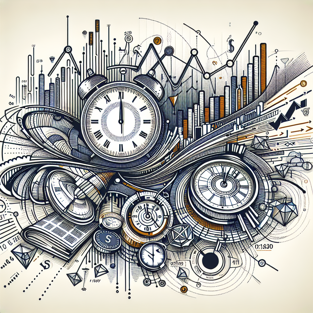 A dynamic line art illustration depicting the concept of event-driven futures trading, featuring abstract representations of financial graphs, charts, and various events influencing market trends, surrounded by symbols of technology and trading platforms.